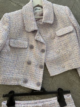 Self-Portrait Lilac Boucle Jacket & Minirock Gr. 36 NEU!