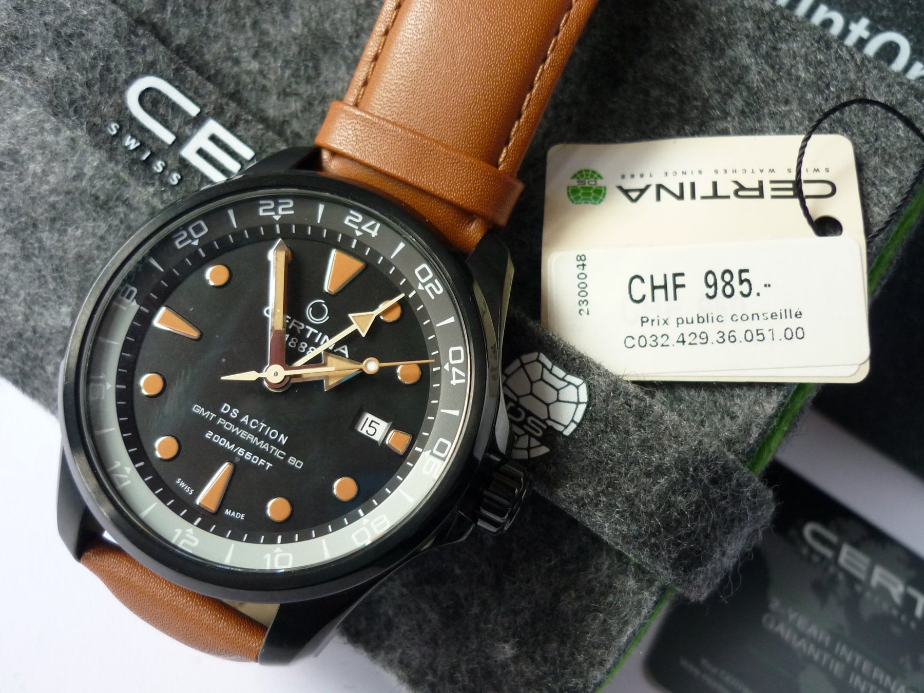 Certina Orologi: Certina Herren Automatic, Leder 985.00, ab 1.-- – Nuovo e nell'imballaggio originale da Degersheim venduto da Diamantin0 1