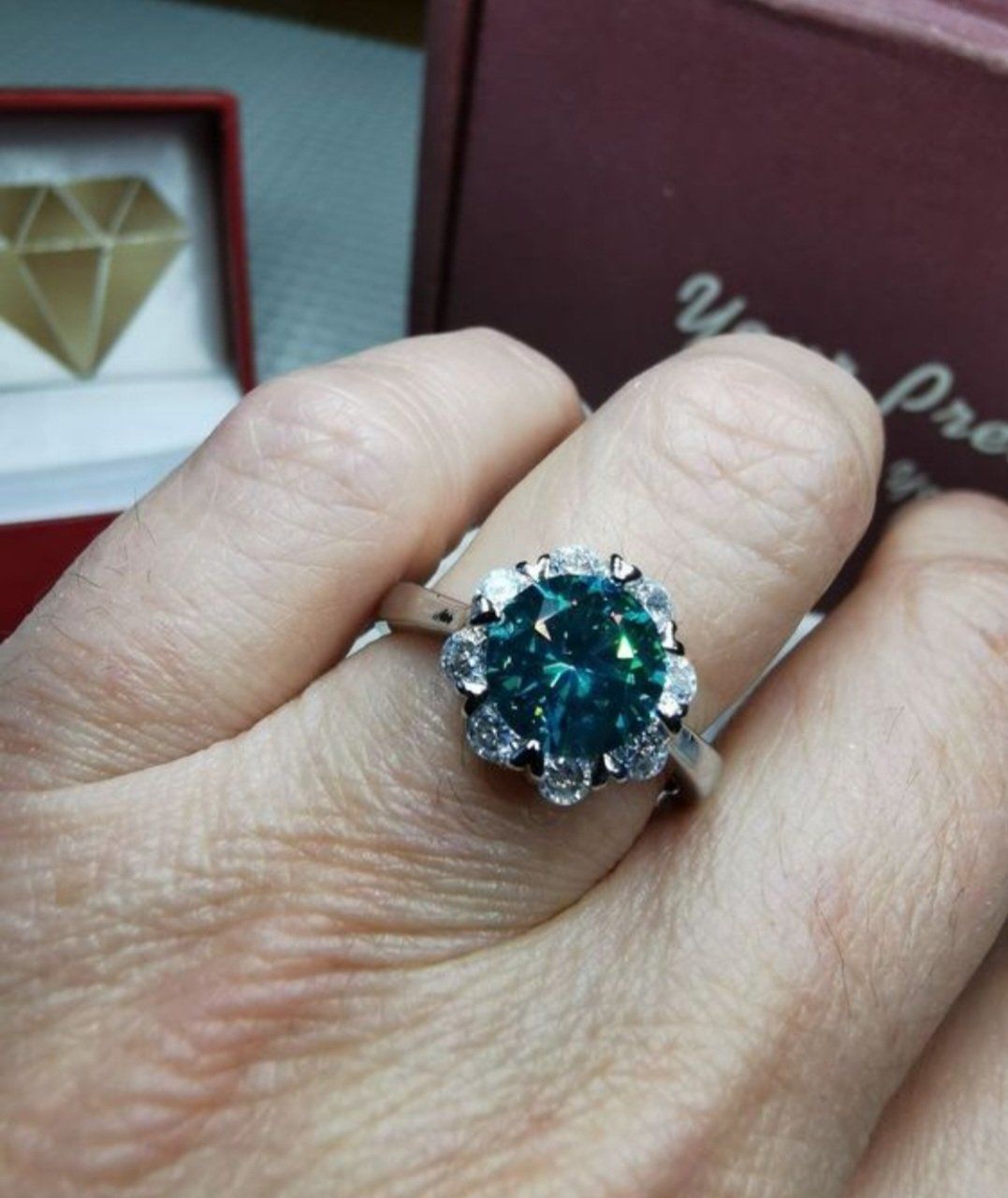 Anelli: Bague avec zircons – Nuovo e nell'imballaggio originale da Reconvilier venduto da Tsma67 7