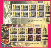 2015, 1536-1539,Sonderbogen Abtei Saint-Maurice,Postfrisch**