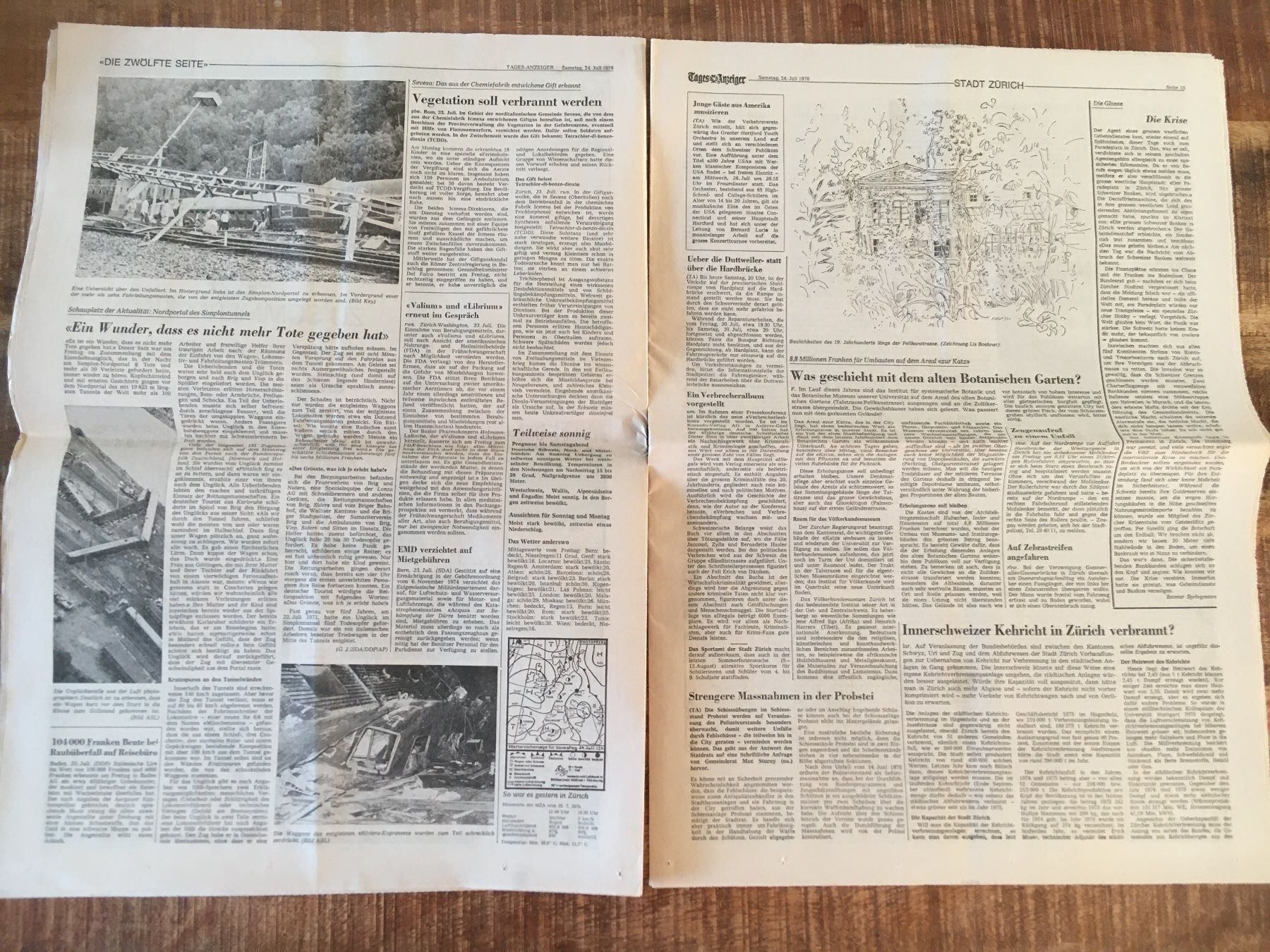Zeitschriften & Magazine: Tagesanzeiger vom SA, 24. Juli 1976 – Gebraucht aus Luzern von Jiggy_8898 5