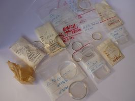 1 Lot Original Omega Gläser - Ersatzteile, ab 1.00