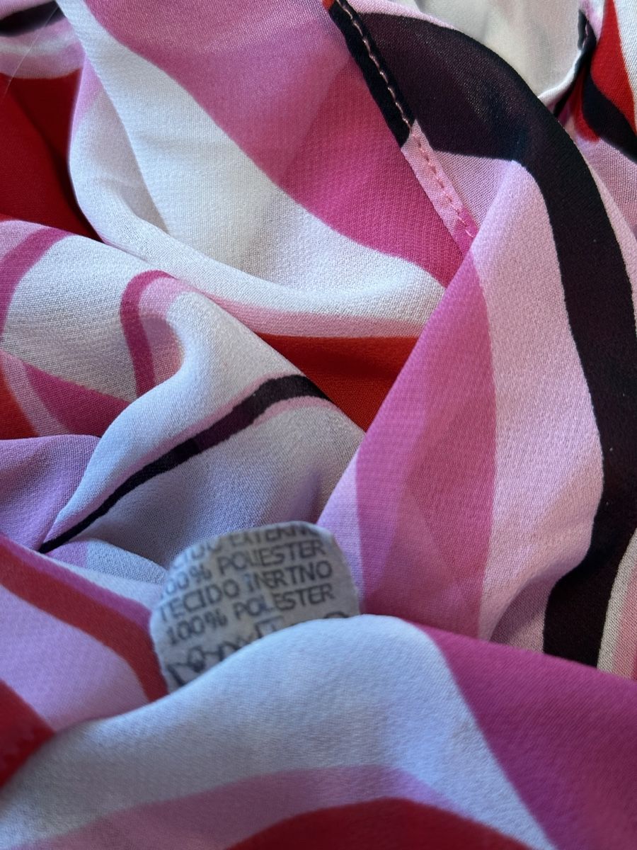 Top: Halterneck Top rosa gemustert Grösse M – Usato da Eglisau venduto da Brewster1 3