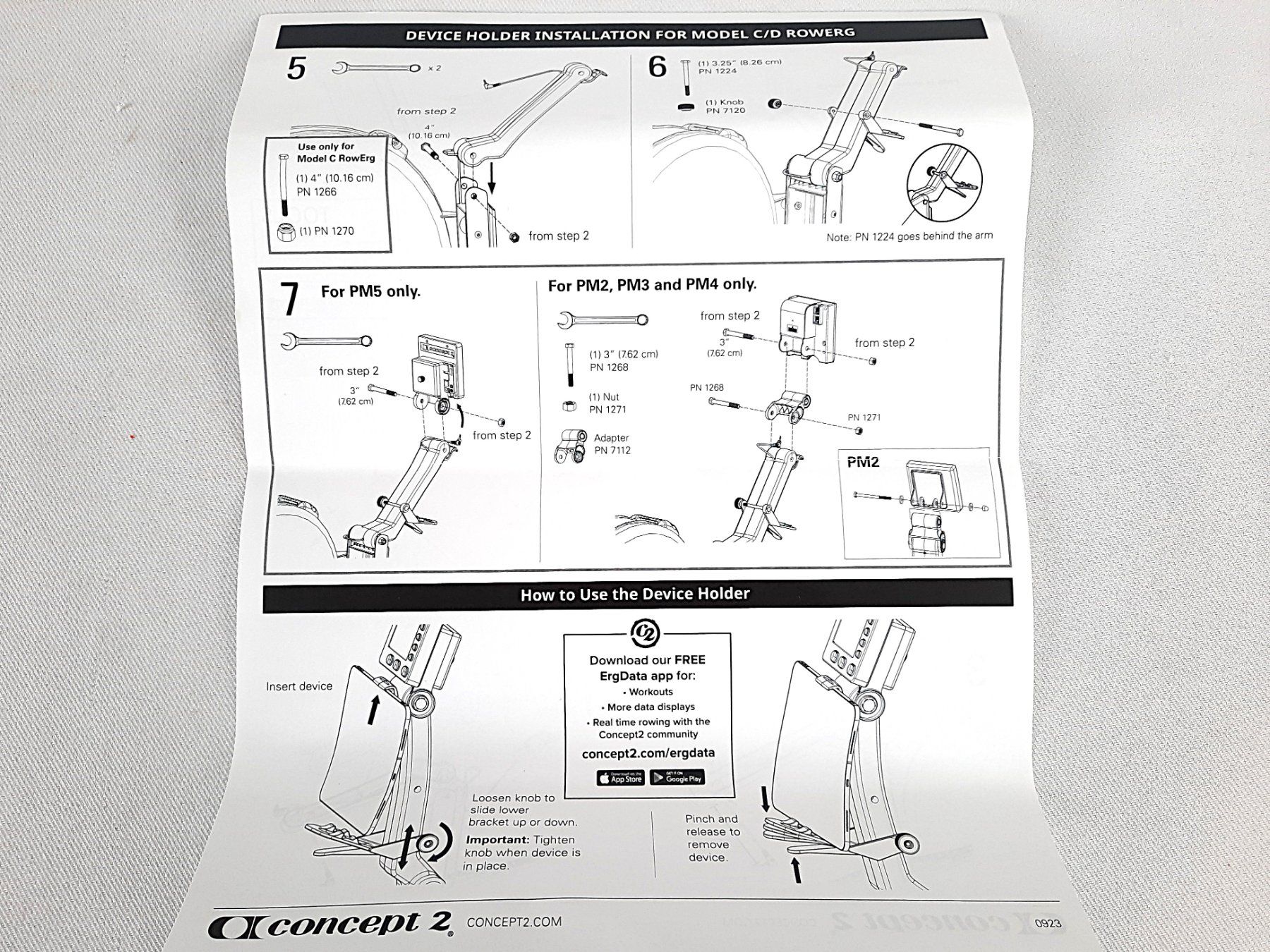 Gommoni, kayak & canoe: CONCEPT2 Rudergerät für PM5 – Nuovo (secondo la descrizione) da Beinwil am See venduto da Restwert_Beinwil