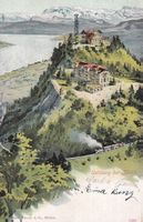 Uetliberg  ZH   -  Dampfeisenbahn  -    Litho      um 1907
