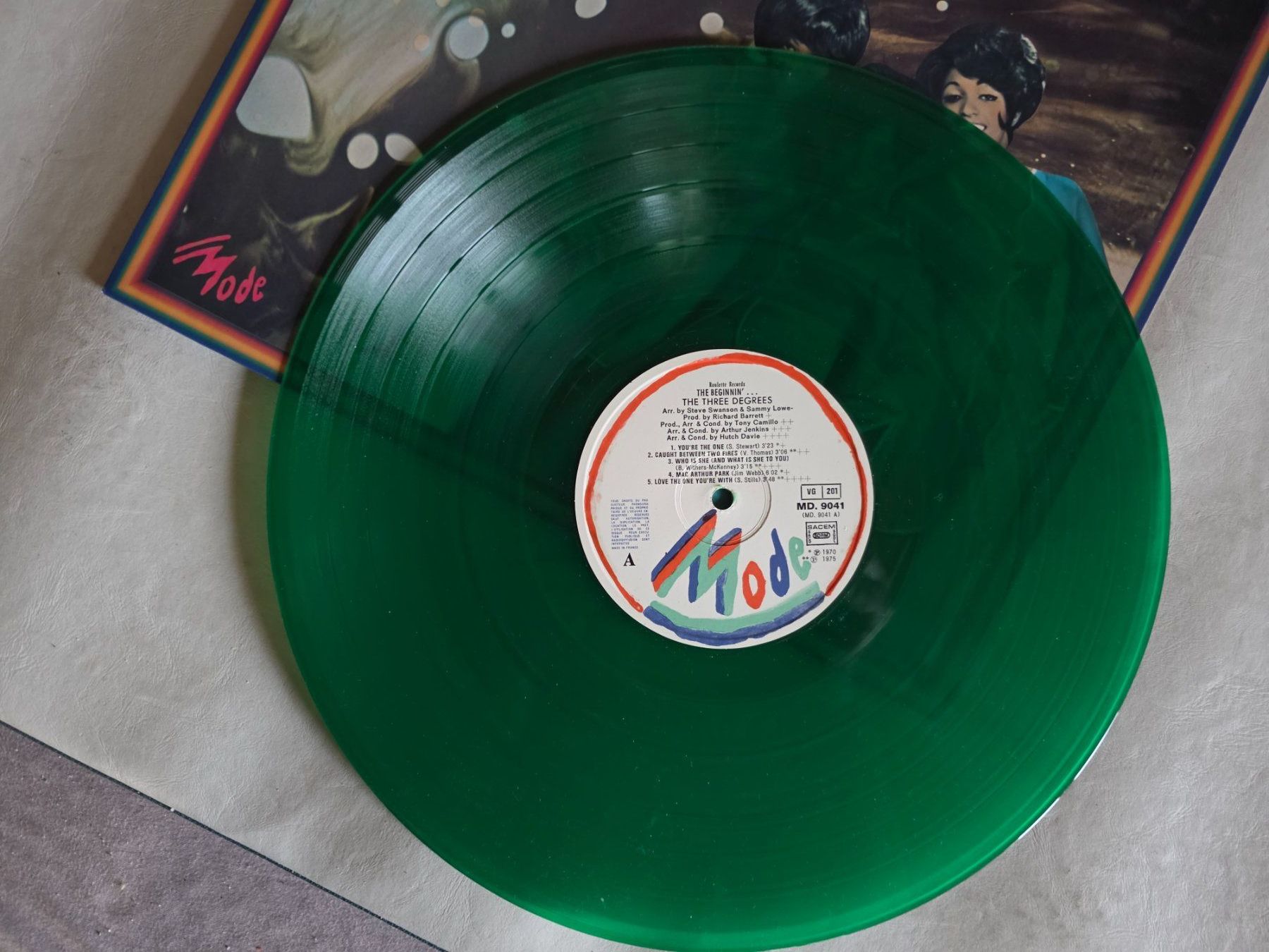 Dischi in vinile: LP - The Three Degrees - The Beginnin - 1975 - Grünes Vinyl – Usato da Walterswil BE venduto da Lonitti 1
