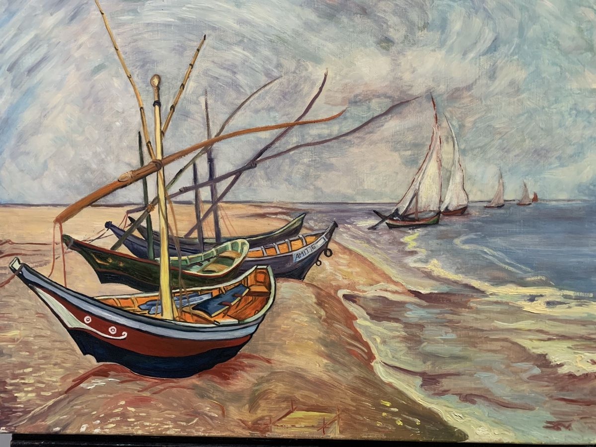 Dipinti: Monogrammiert nach van Gogh  – Usato da Wolfhalden venduto da SecondAntique 4