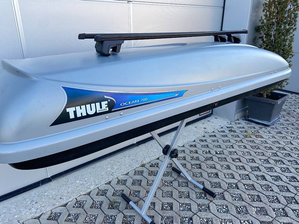 Box da tetto: XL Dachbox Thule 700 mit oder ohne Thule Träger – Usato da Leuzigen venduto da Doppelrad 3