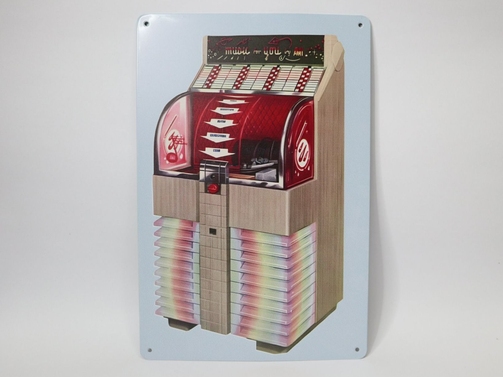 Ecriteaux: Blechschild Jukebox AMI 1951 Musikbox – Neuf (Voir description) à Eschenbach SG par Astalavista