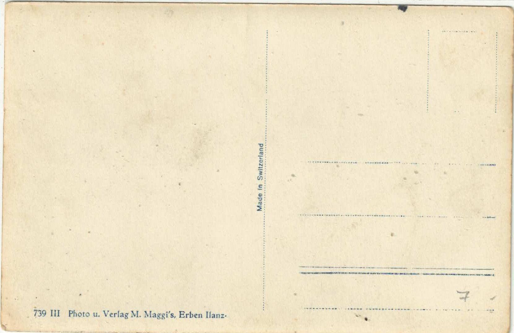 Cartoline postali: Obersaxen - Generalansicht mit Tödikette – Usato da Ettingen venduto da Kartenplanet 1