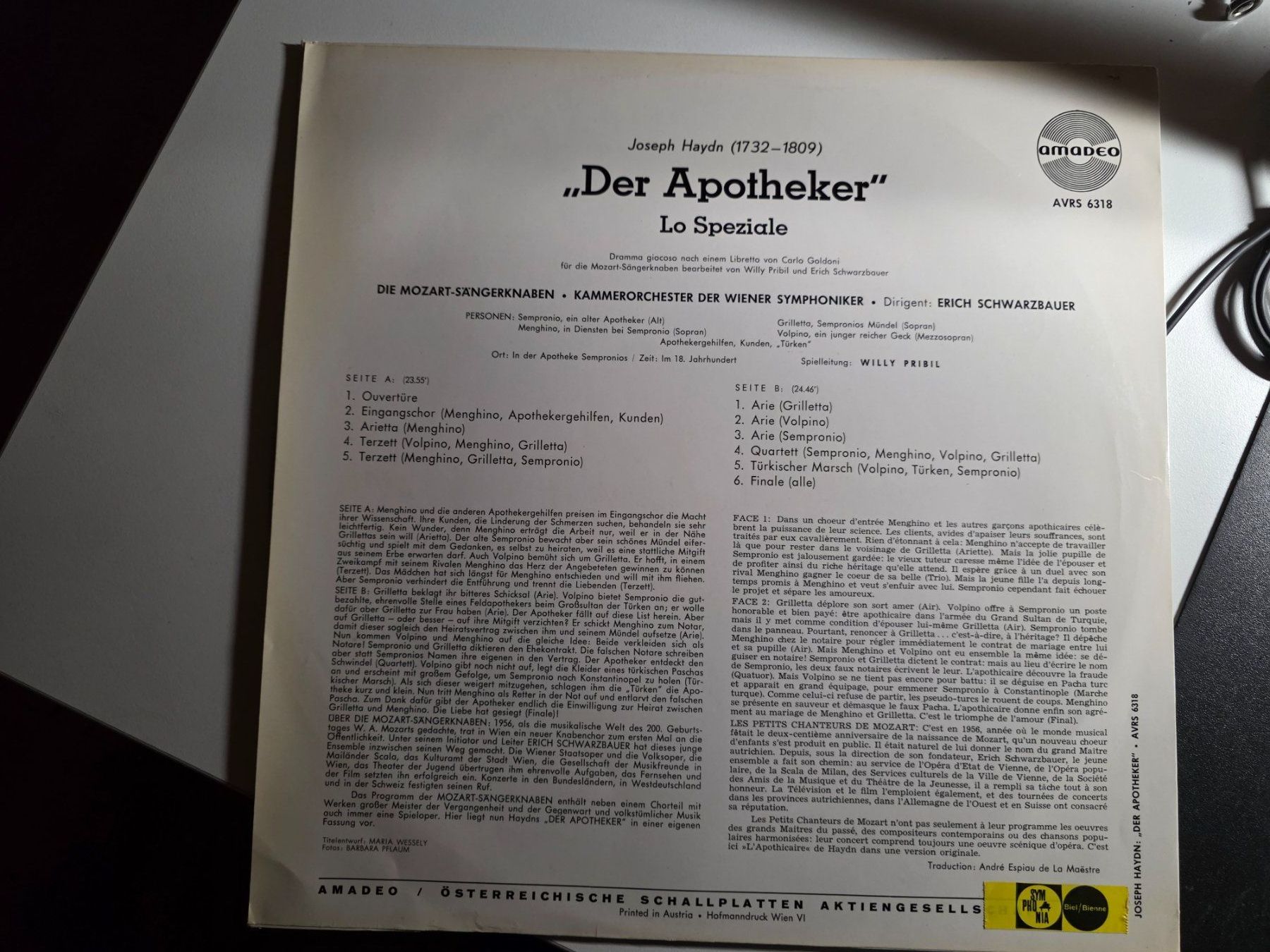 Dischi in vinile: Vintage LP Joseph Haydn - Der Apotheker – Usato da Walterswil BE venduto da Lonitti 2