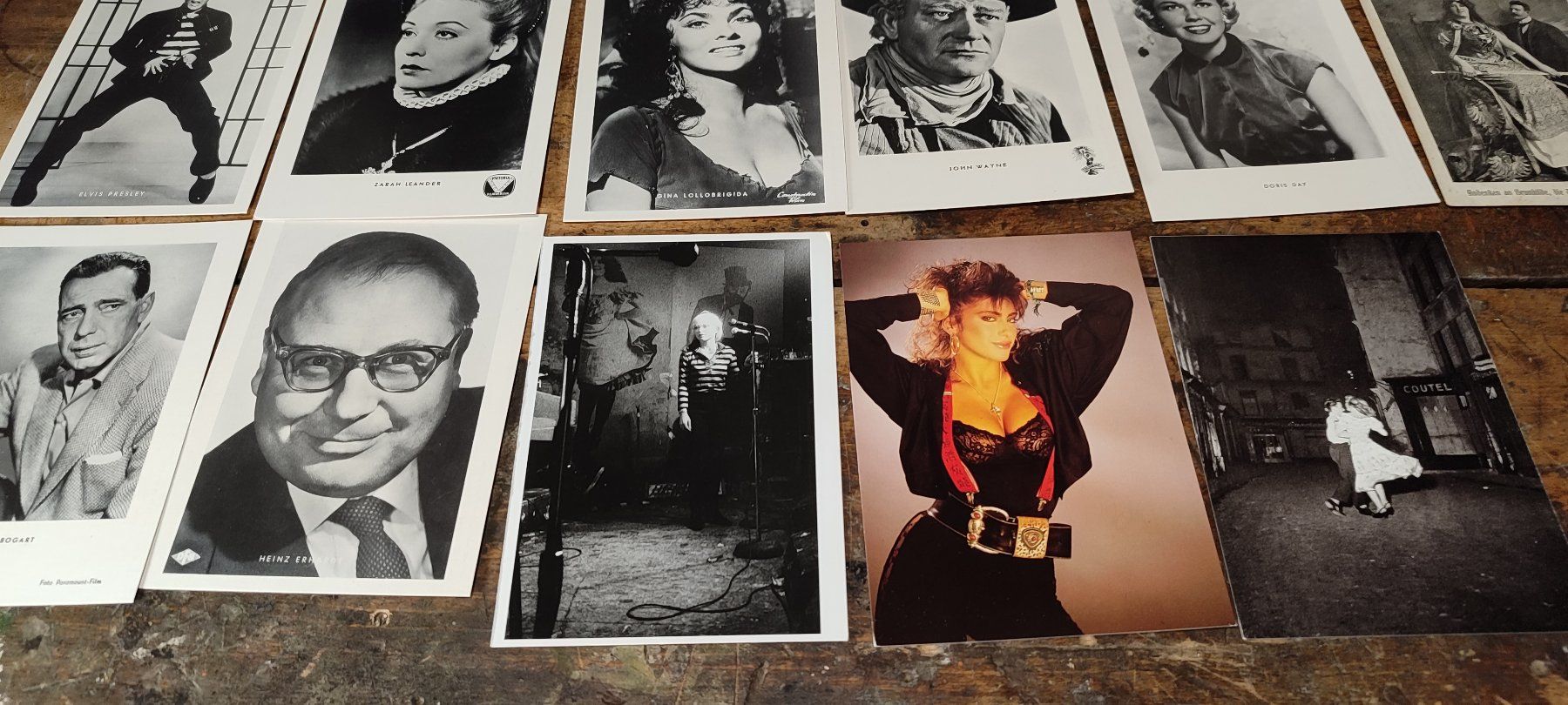 Ansichtskarten: 16 Postkarten z.B.John Wayne, Elvis, Die Deutsche Riesin usw – Gebraucht aus Gelterkinden von MYSTOREFORYOU4460 4