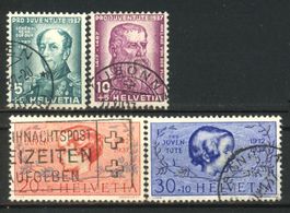 1937, Pro Juventute, ohne Falz, gestempelt