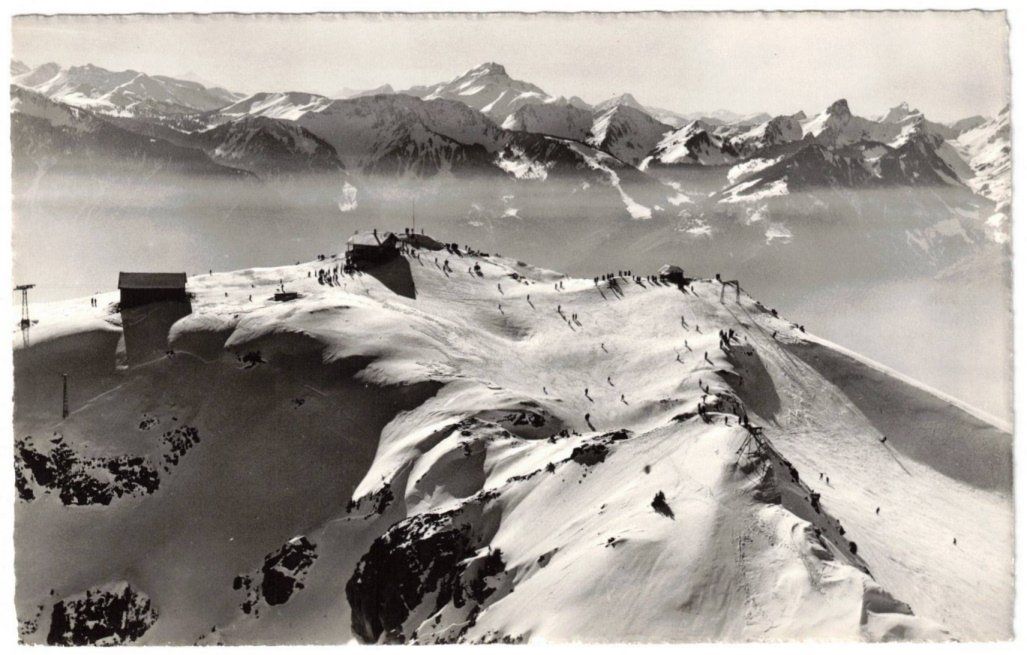 Cartoline postali: Leysin - BerneuseGondelbahn + Skilift – Usato da Binningen venduto da Mountainrider