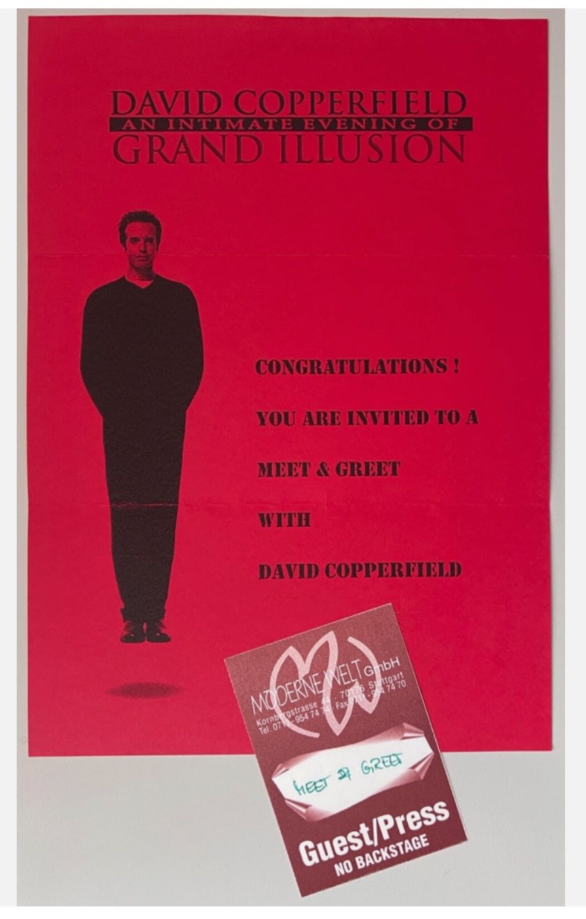 Autographes: David Copperfield Magier Zauberer ORIGINAL AUTOGRAMM + COA – Neuf (Voir description) à Solothurn par StarsInYourHome 3