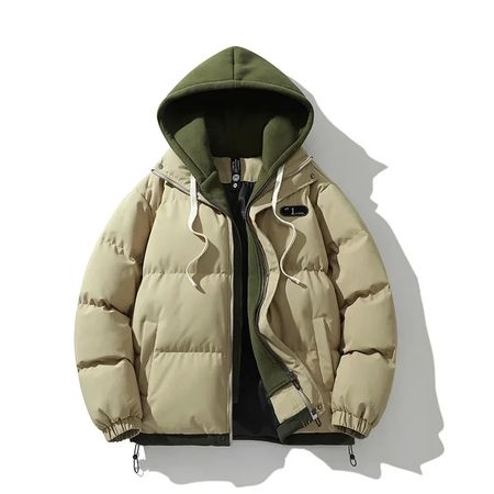 Bomber Puffer Winterjacke mit integriertem Kapuzenjacke