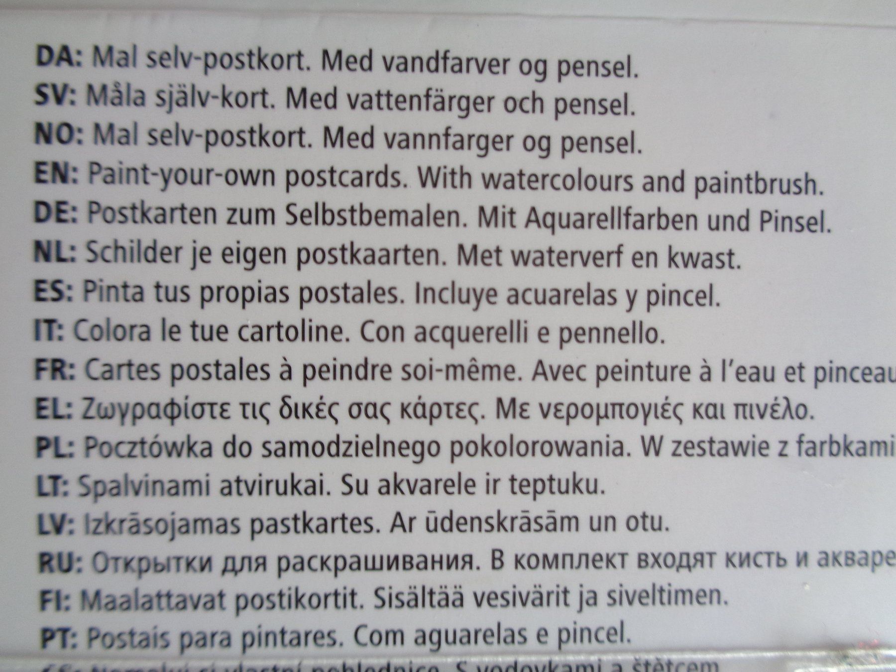 Cartoline postali: Postkarten zum Selbstbemalen – Nuovo e nell'imballaggio originale da Jona venduto da Loki40 2