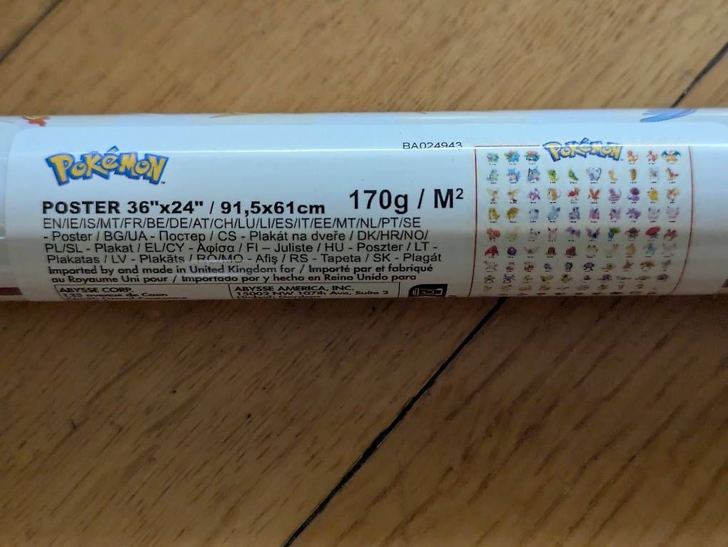 Foto & Immagini: Poster Pokémon neuf – Nuovo e nell'imballaggio originale da Chêne Bougeries venduto da guimzou 1