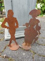 Rost: spezielles Nostalgie Paar zum Stellen Gartendekoration