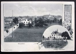 2-Bild-AK MÄRSTETTEN Evang. Pfarrhaus