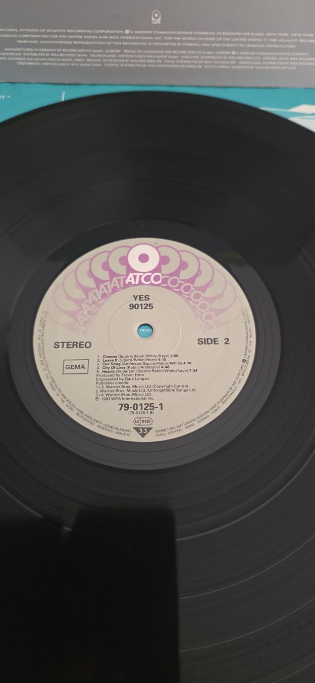 Dischi in vinile: YES 90125 Vg,Vg 1983 – Usato da Yvonand venduto da RF-VINYL 4