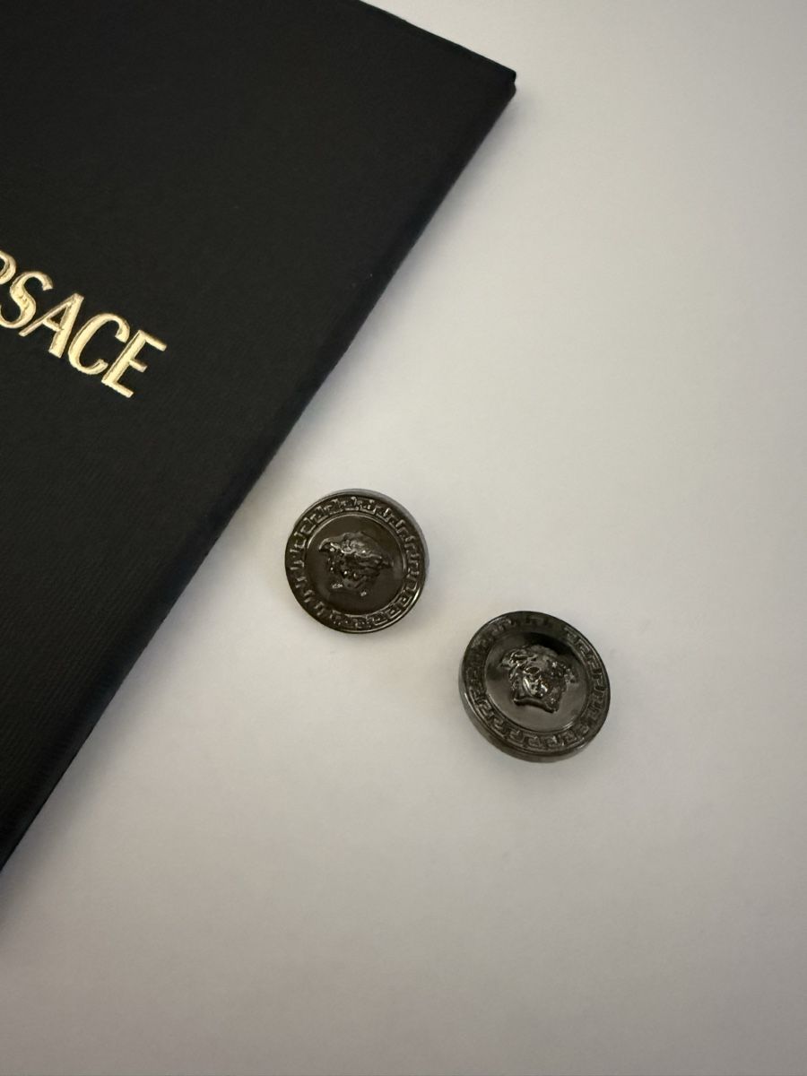 Bottoni: 2x VERSACE GUNMETAL BUTTONS KNÖPFE – Nuovo (secondo la descrizione) da Baden venduto da agora_newgeneration 1