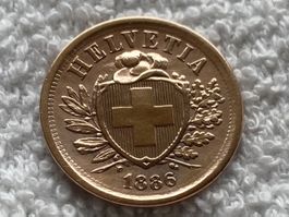2 centimes/rappen 1886 abart