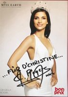 Graziella Rogers Miss Earth Schweiz Autogramm Foto 10x15cm