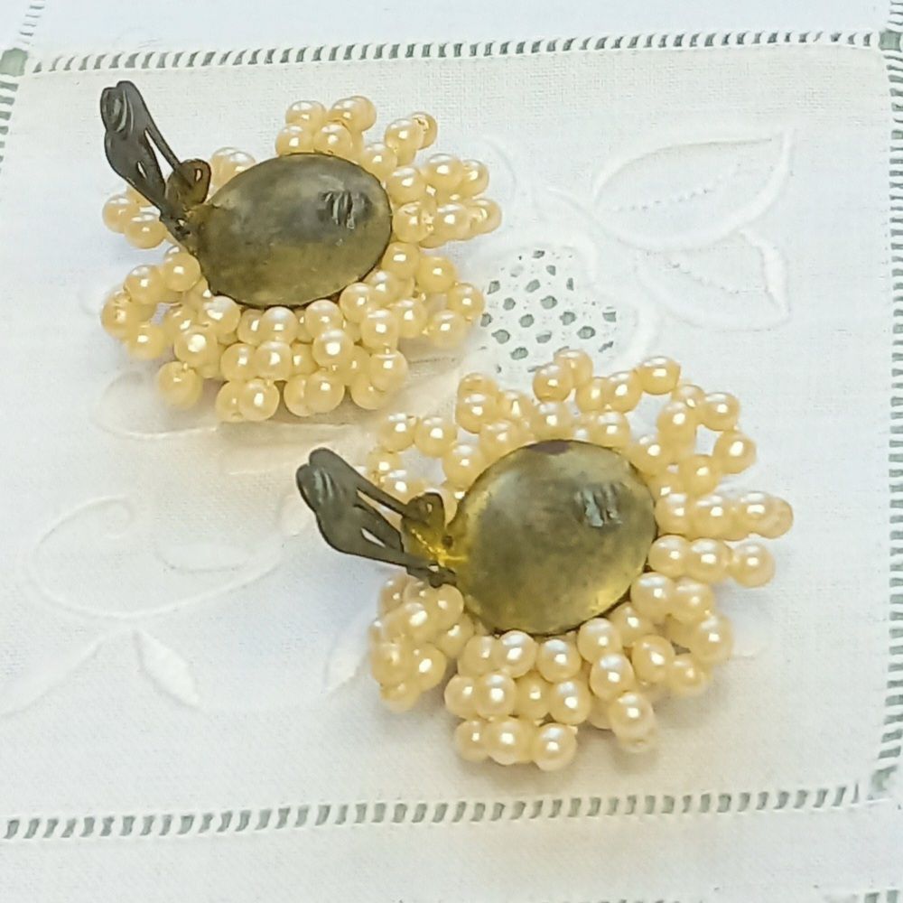 Orecchini pendenti & Orecchini a lobo: Vintage Ohrclips, Perlen-Design, Elegante Accessoires. – Usato da Buchs AG venduto da Dzirul 5