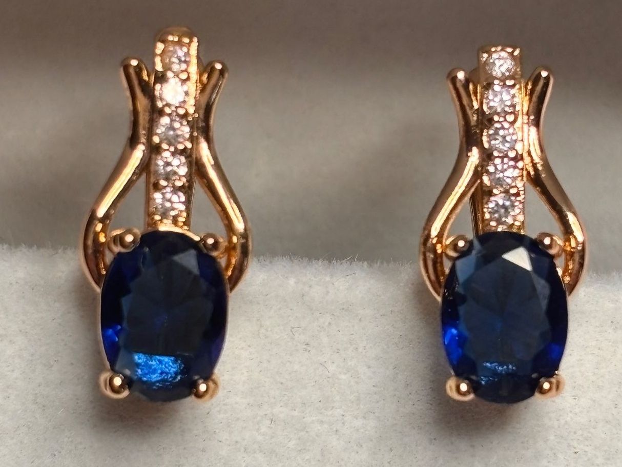 Orecchini pendenti & Orecchini a lobo: Boucles d'oreilles saphir ✨ – Nuovo (secondo la descrizione) da Lausanne venduto da mel2dreams