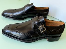 CHURCH'S Monk Brogue Oxford Derby Leder Schuhe 44 NEUE