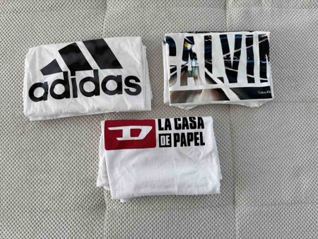 3 Herren T-Shirts Adidas Calvin Klein Diesel