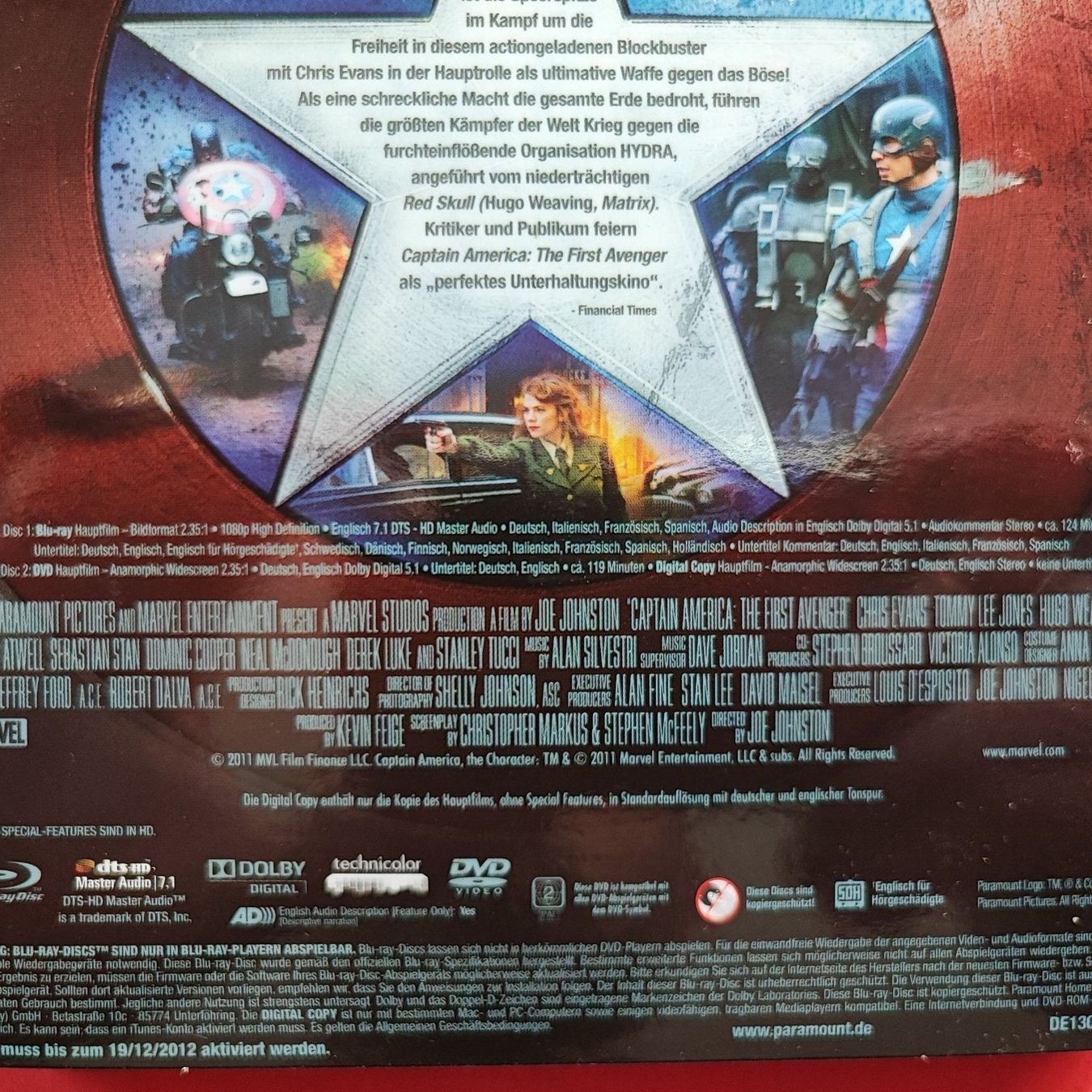 Alle DVDs: Captain America - The First Avenger - 2DISC – Gebraucht aus Dübendorf von kb86_MOVIE 2