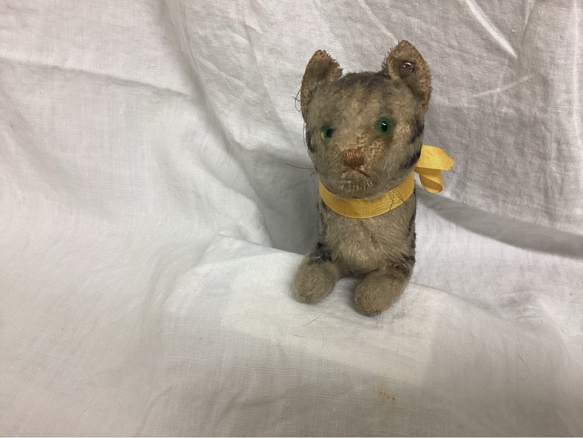 Steiff Jouets: ALTE STEIFF KATZE MIT KNOPF – D'occasion à Münchenstein par NoSu98 1
