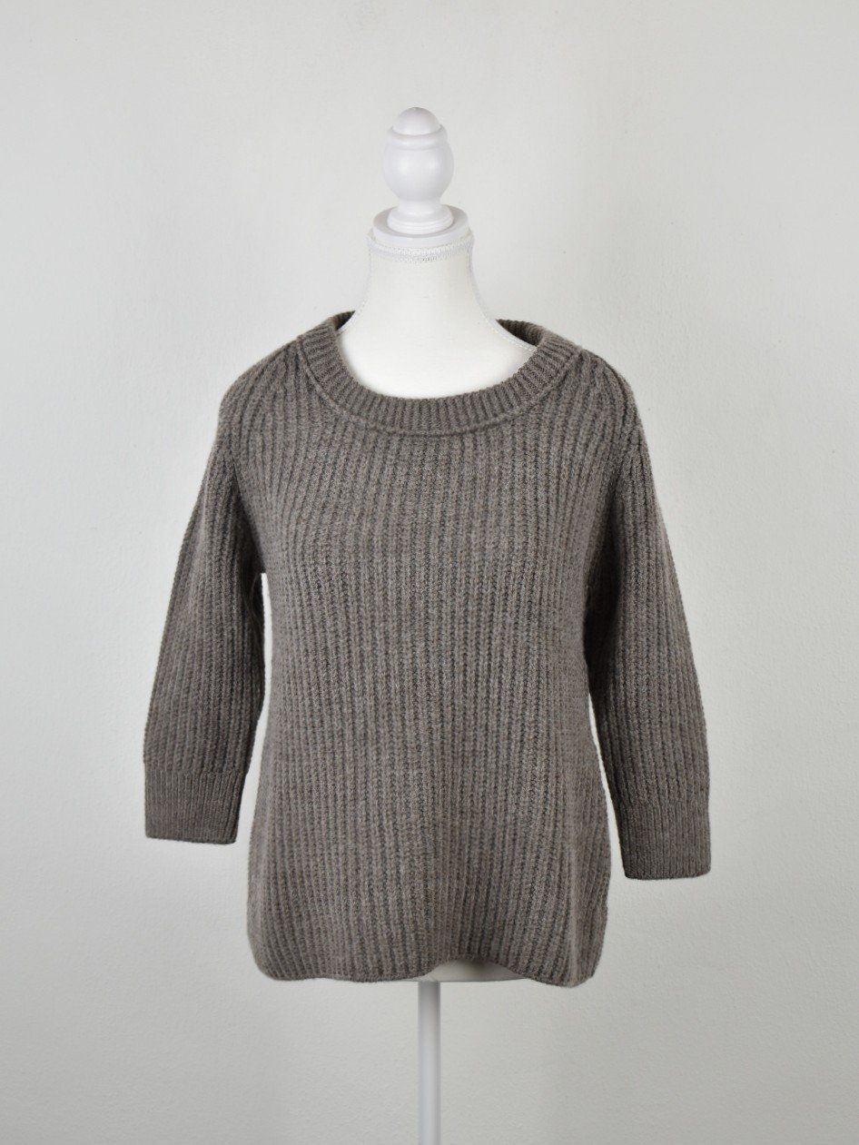 Marc Cain Maglioni & Felpe: Marc Cain Strickpullover Gr.N2, taupe, mit Schurwolle&Alpaka – Nuovo (secondo la descrizione) da Nürensdorf venduto da 2ND_STORY 1