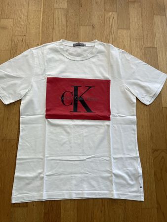 Calvin Klein Jeans T-Shirt weiss Grösse L mit Flecken