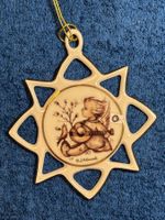 O Schöner Porzellan Stern M J Hummel Schmuck Weihnachtsbaum