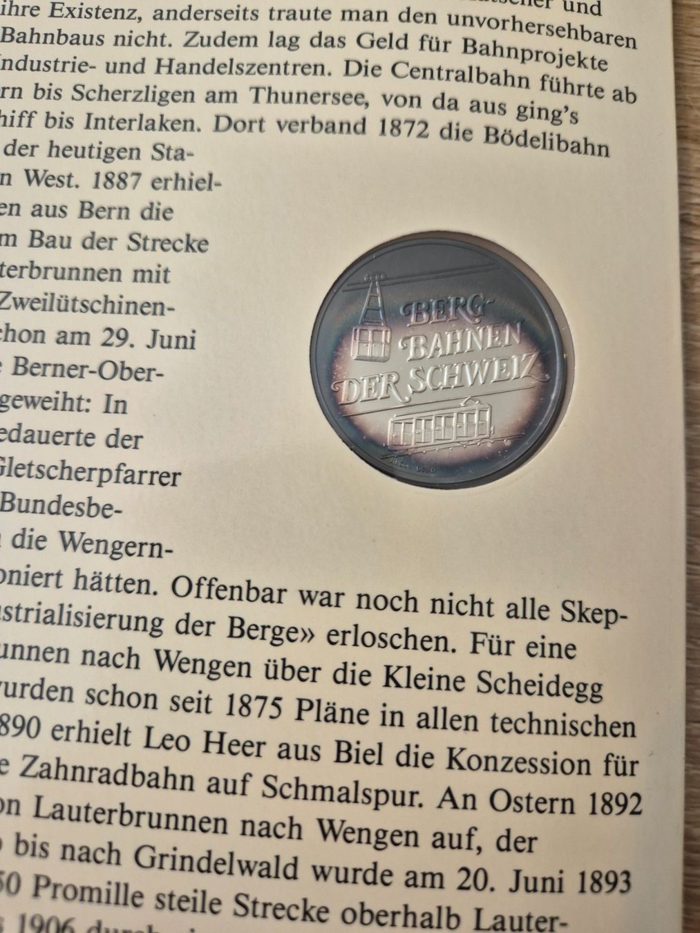 Medaglie: Bergbahnen der Schweiz Wengernalp-Bahn – Usato da Luzern venduto da Vreneli_1 2
