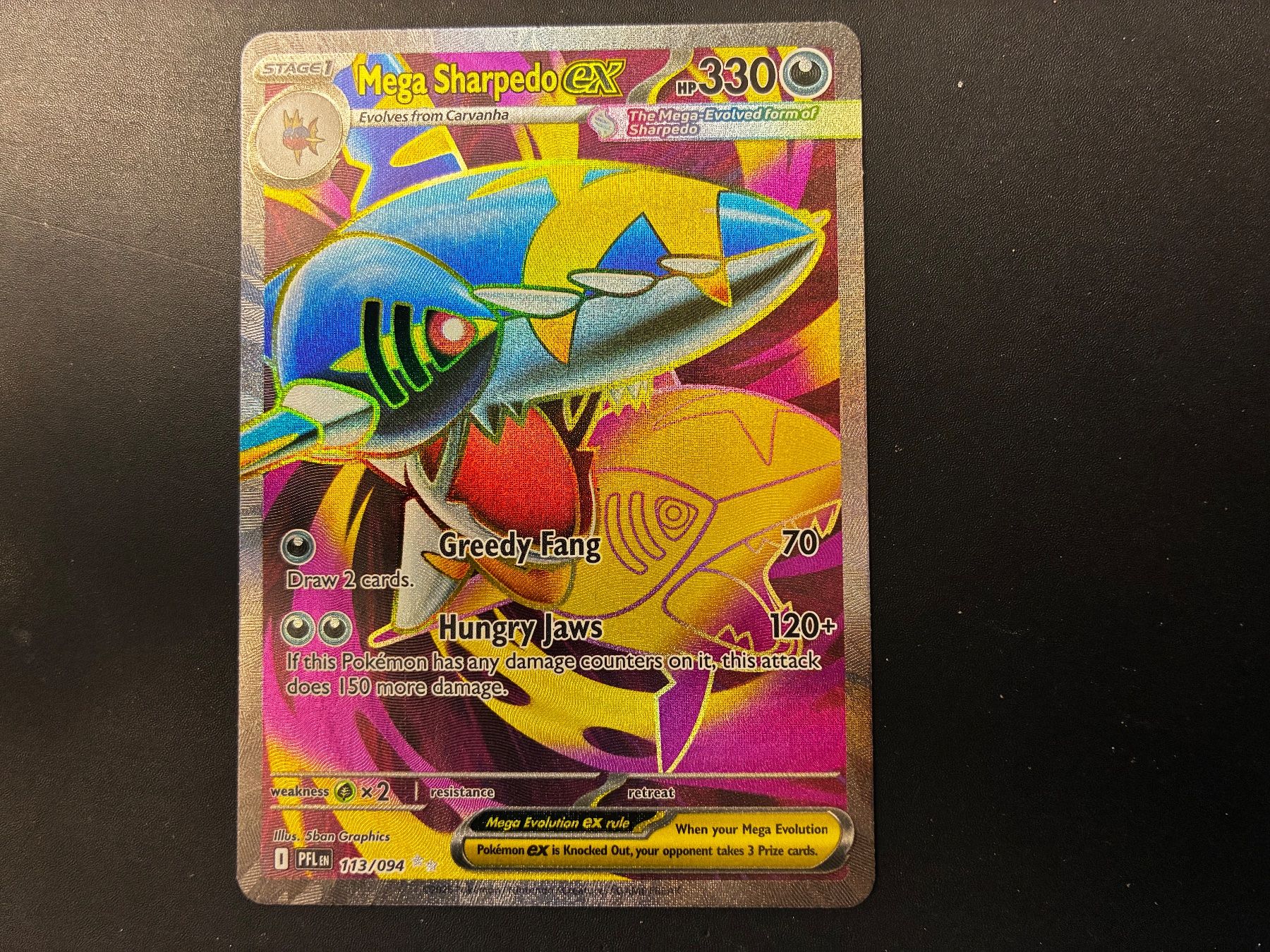 Pokémon Carte collezionabili: Mega Sharpedo EX - 113/094 - Phantasmal Flames - en – Nuovo (secondo la descrizione) da Hütten venduto da yve_tf69