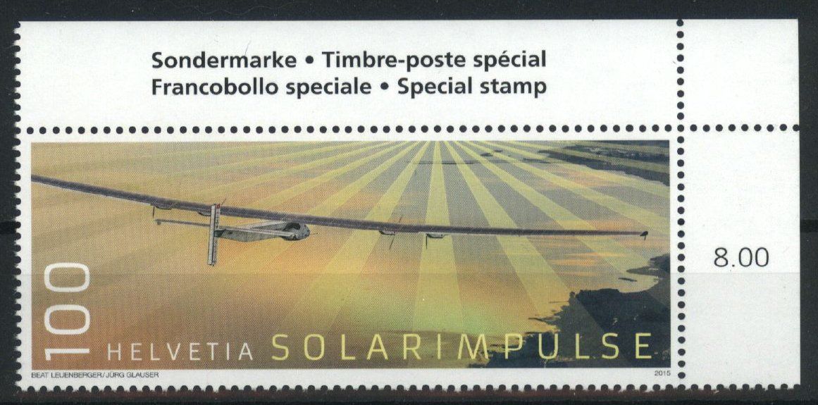 Alle Briefmarken: 2016, Sondermarken Solar Impulse ** – Neu (gemäss Beschreibung) aus Willisau von Vollstempel