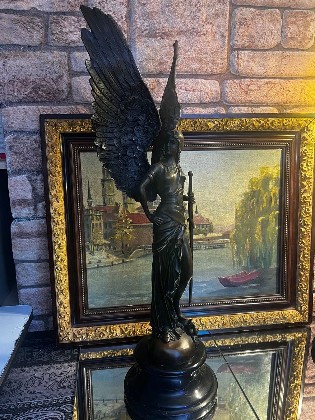 Statuette: Bronze Figur Engel Des Friedens echte Hingucker 64 cm – Usato da Oberengstringen venduto da Cici7 3