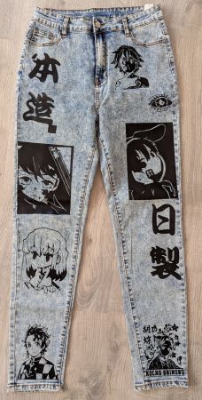 Anime Jeans, Demon Slayer, Gr. 36
