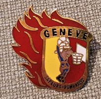 M677 - Pin Feuerwehr Sapeurs Pompiers Geneve Genf / Sport