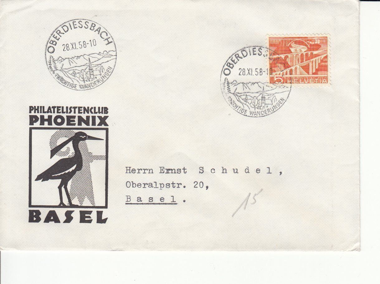 Tutti i francobolli: Oberdiessbach 28.11.1958 – Usato da Bürglen TG venduto da StampGraf