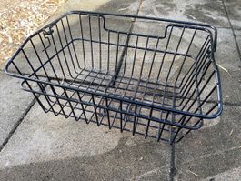 Panier de vélo en fil métallique noir fixation avant
