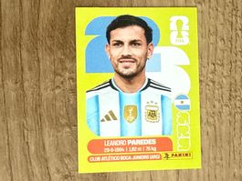 Panini FIFA World Cup 2026 Sticker Leandro Paredes ARG 12