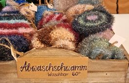 Abwaschschwamm aus Bubblegarn