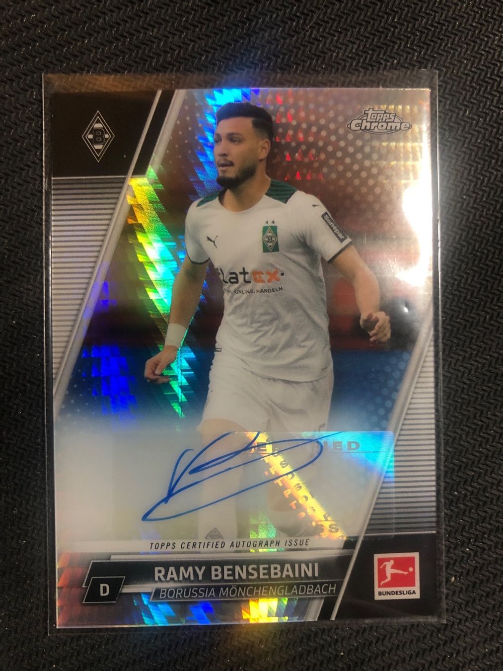 Panini Carte collezionabili: Topps Chrome Ramy Bensebaini Gladbach Autogramm 059/175 – Usato da Wangenried venduto da Garagara
