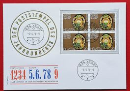 VESSY POSTSTEMPEL DES JAHRHUNDERTS SCHNAPSZAHL 1234 5 6 78 9