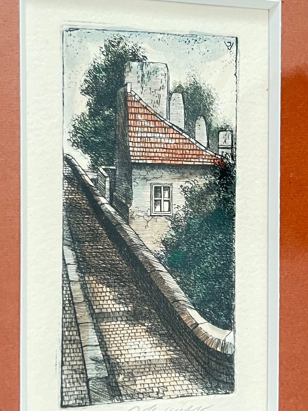 Gemälde: Signed watercolor etching – Neu (gemäss Beschreibung) aus Lausanne von NYC67 4